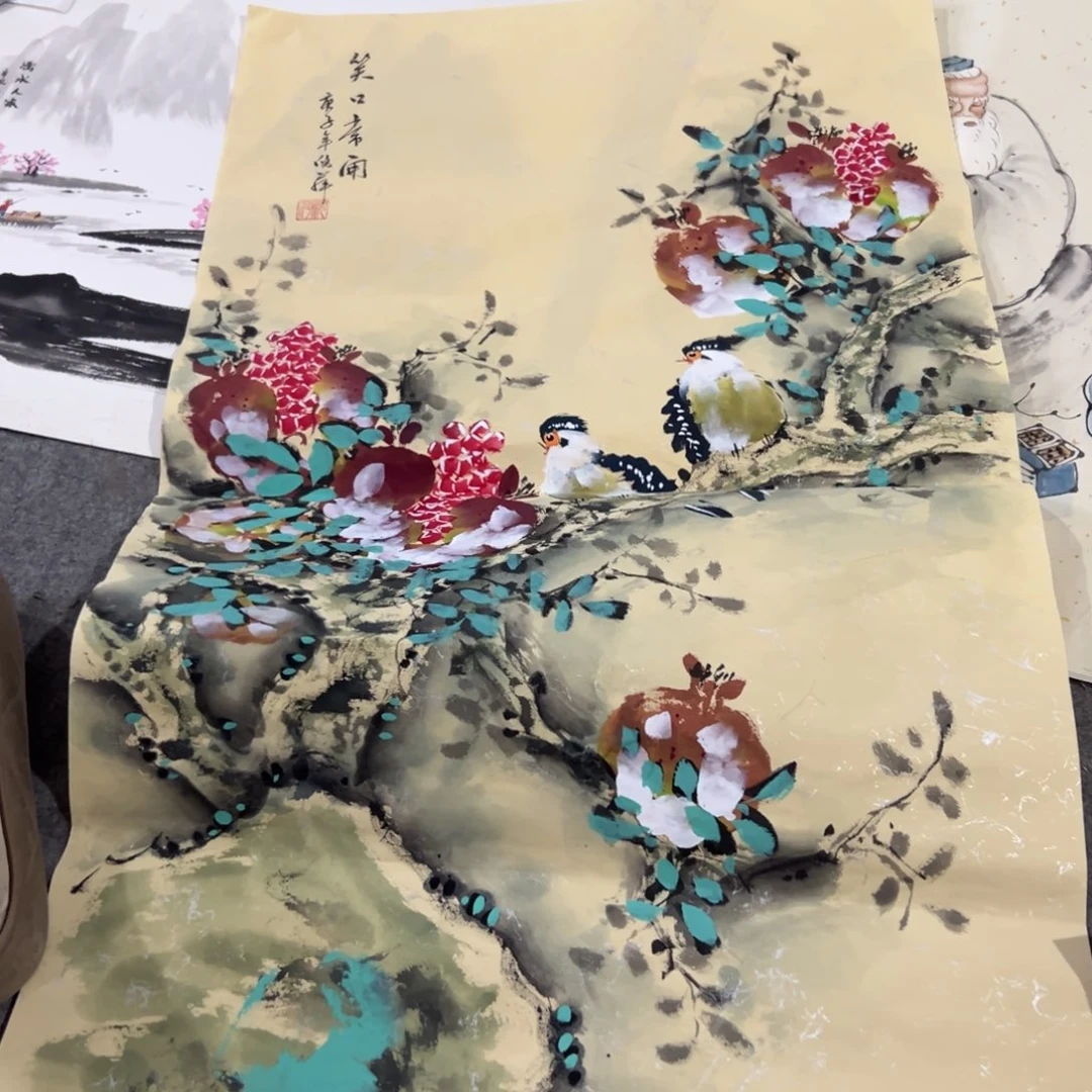 国画国画作品画心一张