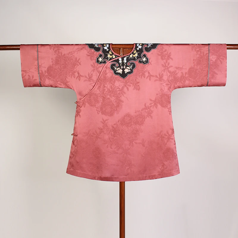 【玫香】复古香云纱中国风桑蚕丝新中式袍子