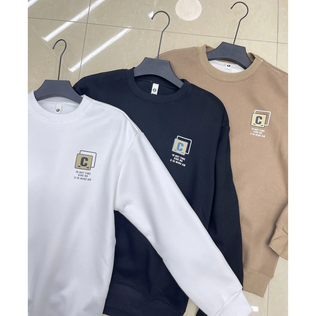 5618加厚加绒卫衣简单百搭款休闲