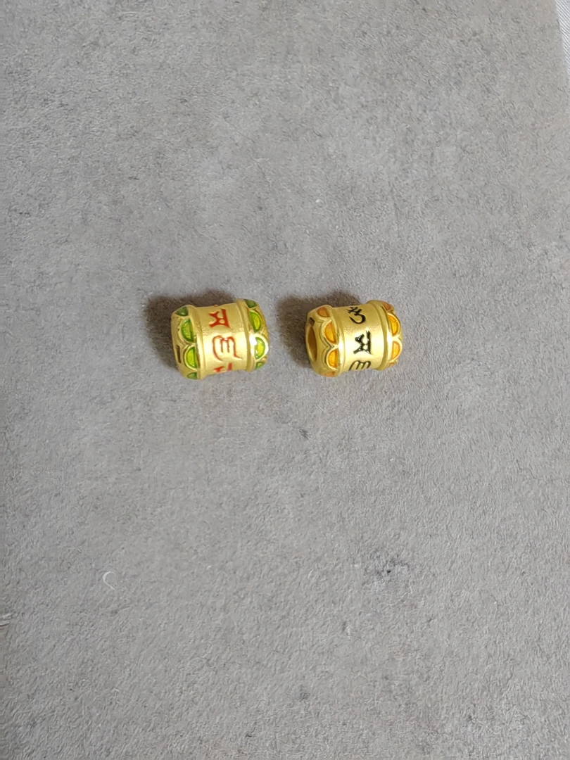 胖福饰品足金桶珠