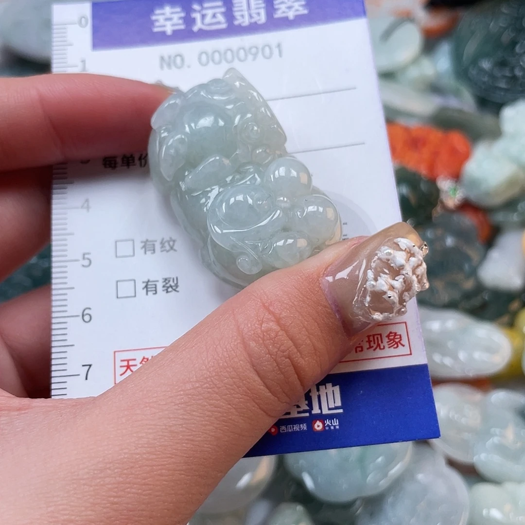 翡翠未镶嵌颈饰901