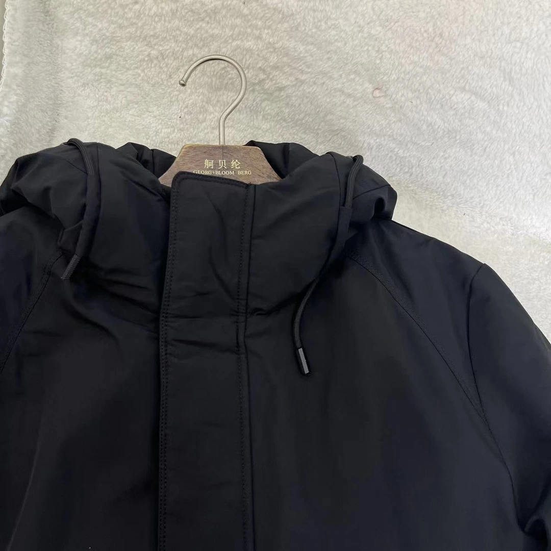 百搭男士高级冬季新款中长款羽绒服 H157