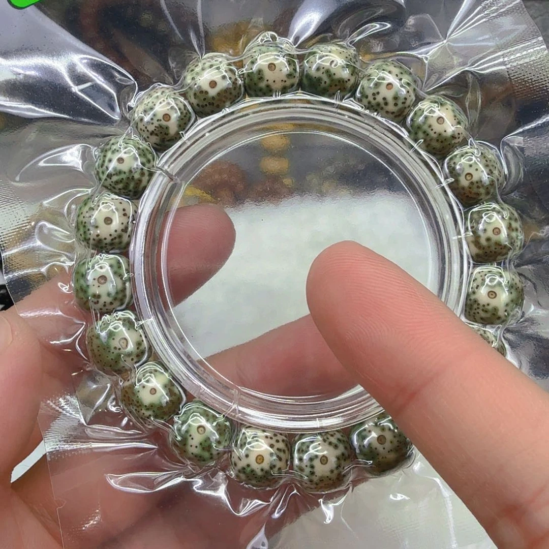 手串星月菩提9传说绿星月菩提单圈12×11