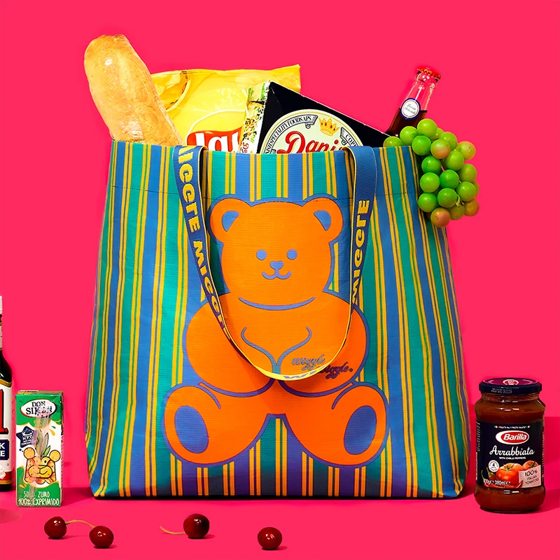 wigglewiggle便携超市环保袋手提袋大容量旅游购物收纳袋创意礼品