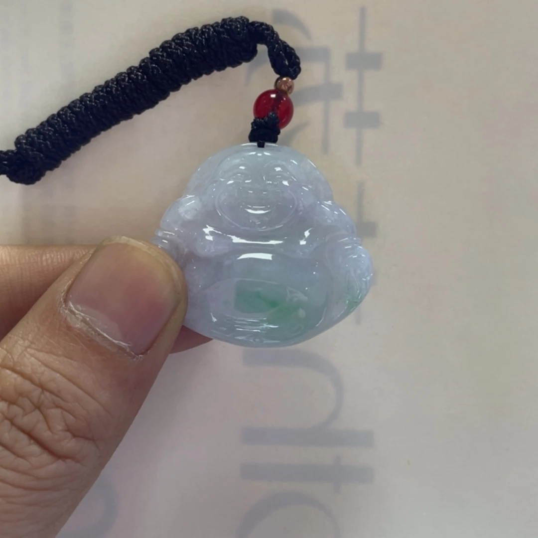 【闪购商品】翡翠颈饰未镶嵌冰春彩佛公