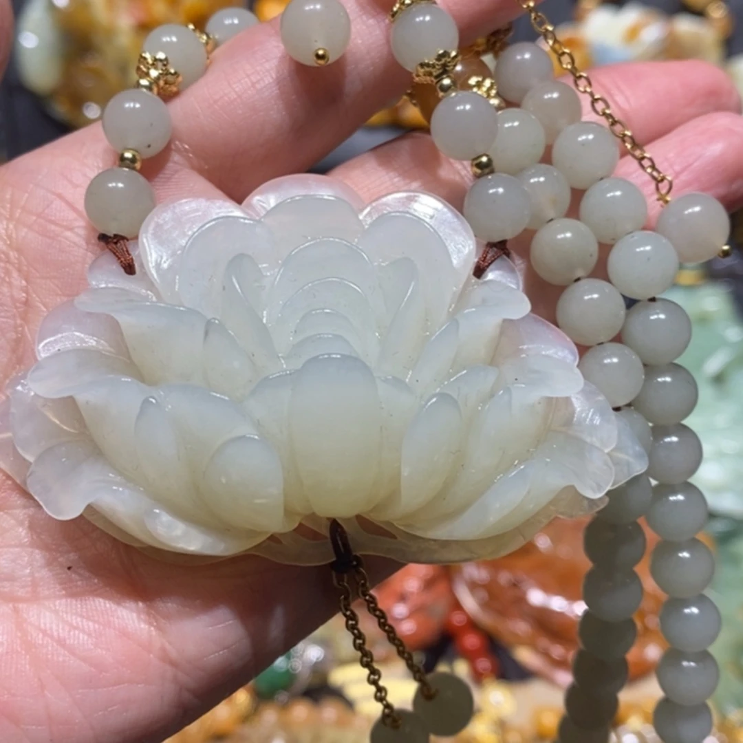 【闪购商品】岫玉毛衣链未镶嵌