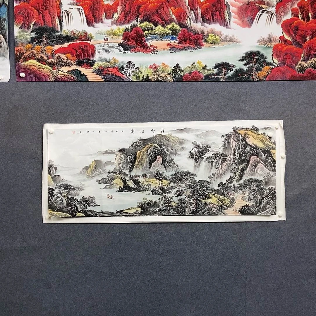 国画小六尺山水一副