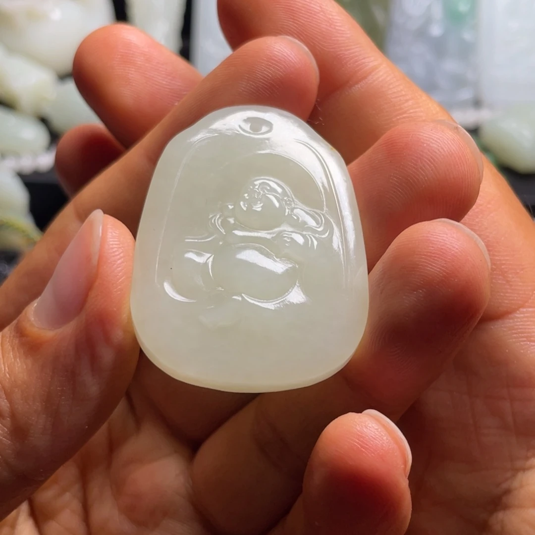 和田玉未镶嵌挂件