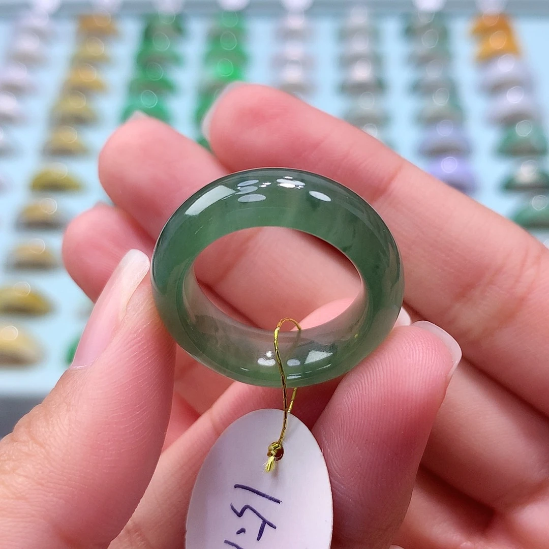 未镶嵌戒指翡翠1516圈