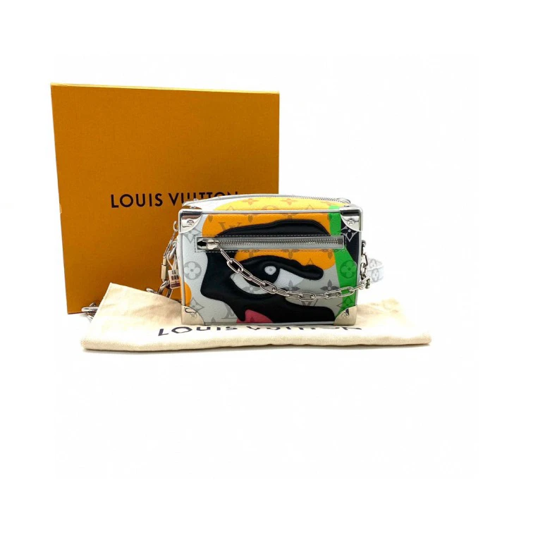 99新 LouisVuitton/路易威登 限量mini 肖像涂鸦斜挎包 尺寸18/12