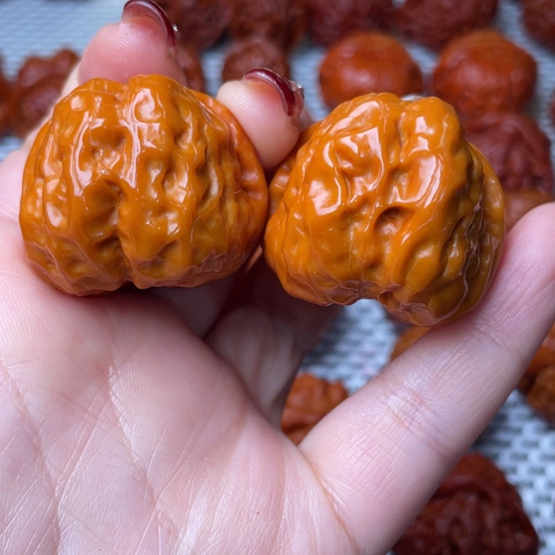 桃核吊坠文玩核桃 手把件 蛤蟆头 36