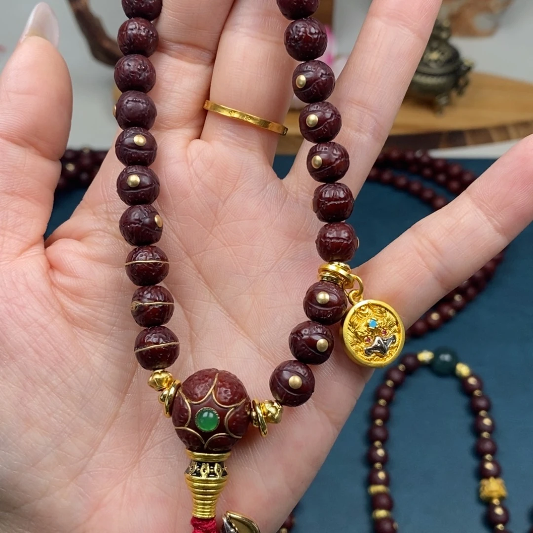 手串凤眼菩提手持金钉简配9