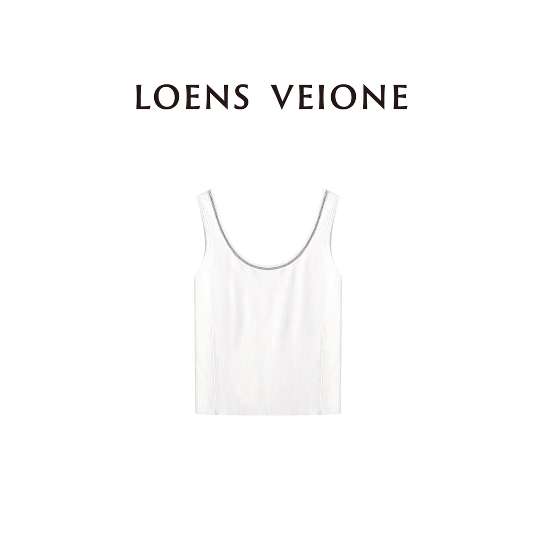 LOENS VEIONE/罗拉 新风格钉珠时尚修身无袖吊带背心25CVBI0005N