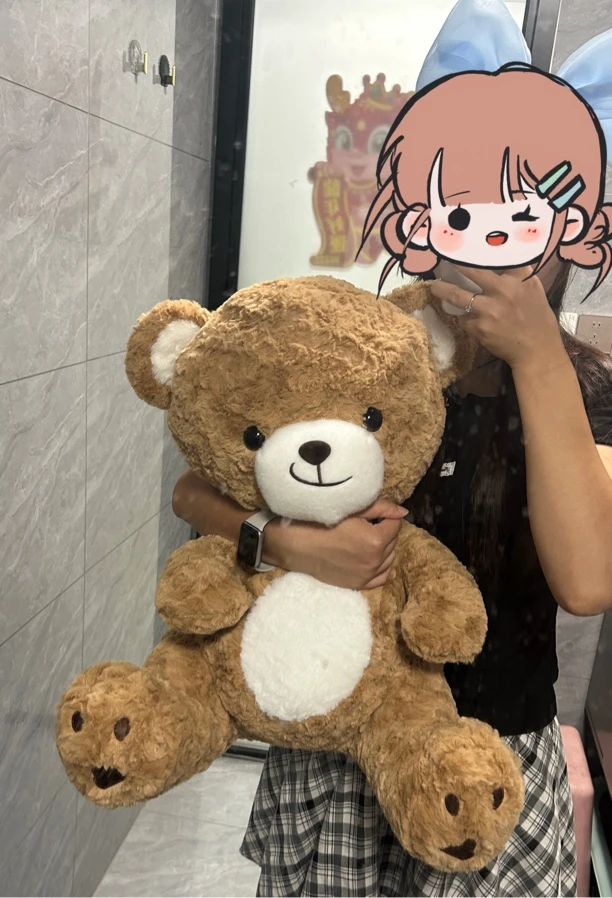 可爱小熊战士毛绒玩偶麦吉棕熊公仔生日礼物女生适用