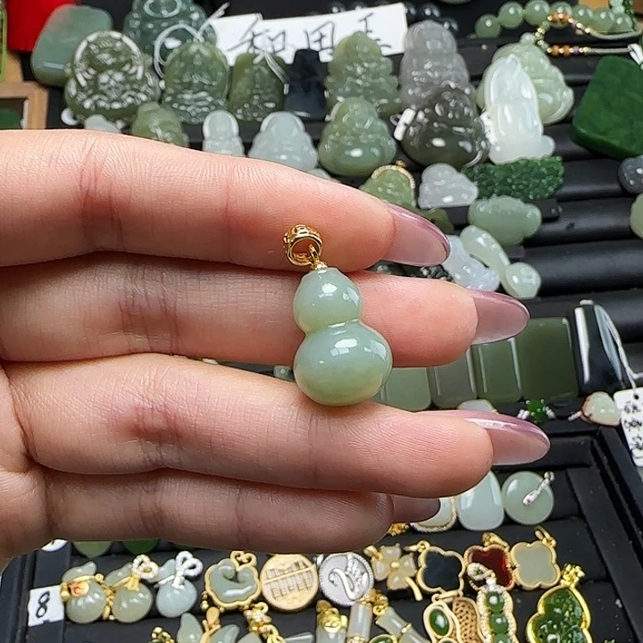 颈饰银S925镶嵌和田玉