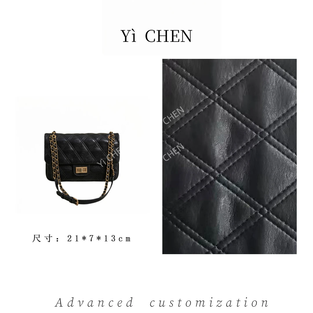 【Yì CHEN】SK-92875-黑色 简约时尚女士新款轻奢单肩斜跨包