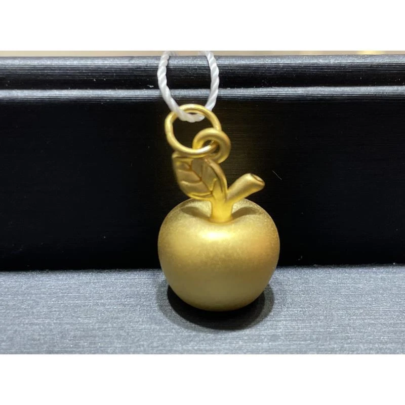 【金展珠宝】足金 苹果吊坠 圆扣