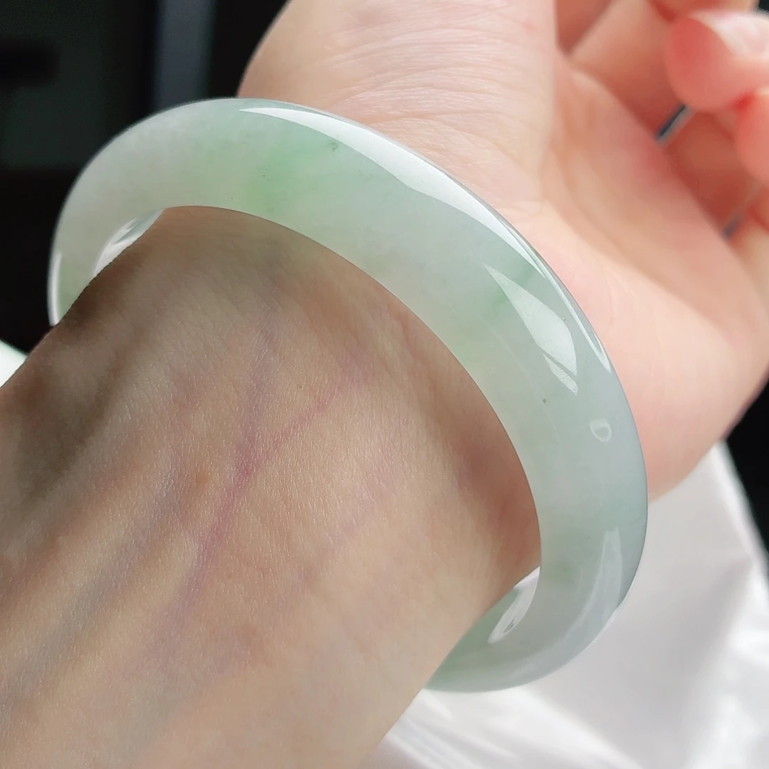 翡翠未镶嵌手镯42号正圈56 19-189