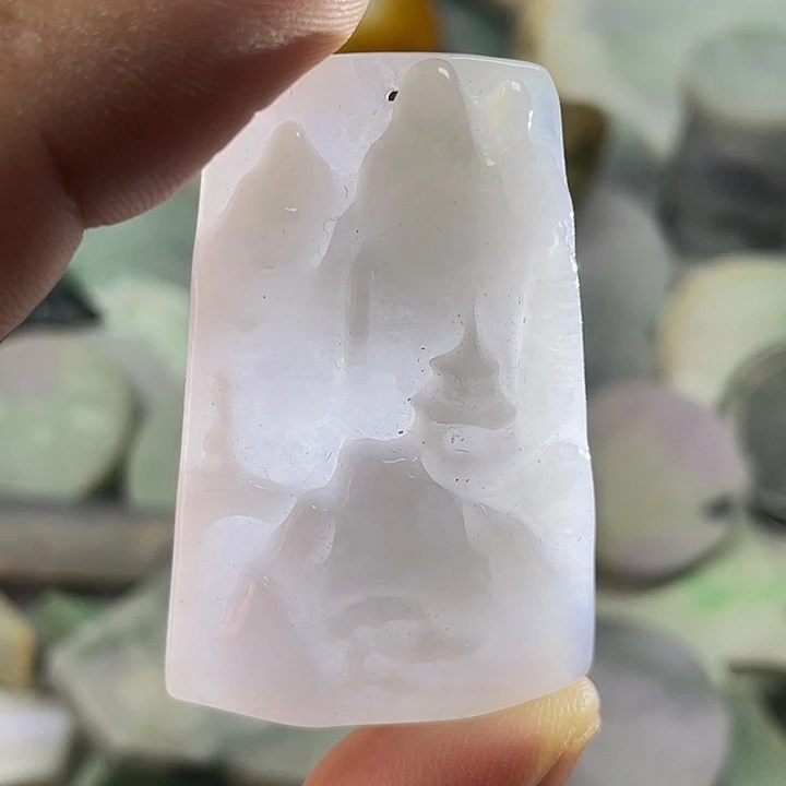 颈饰未镶嵌翡翠天然翡翠