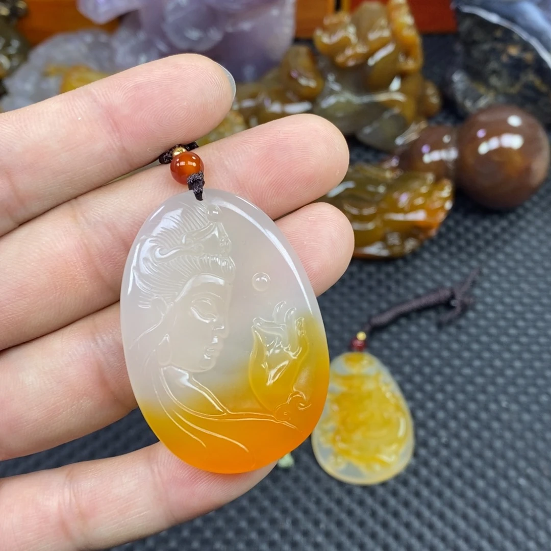 玛瑙/玉髓手把未镶嵌西*