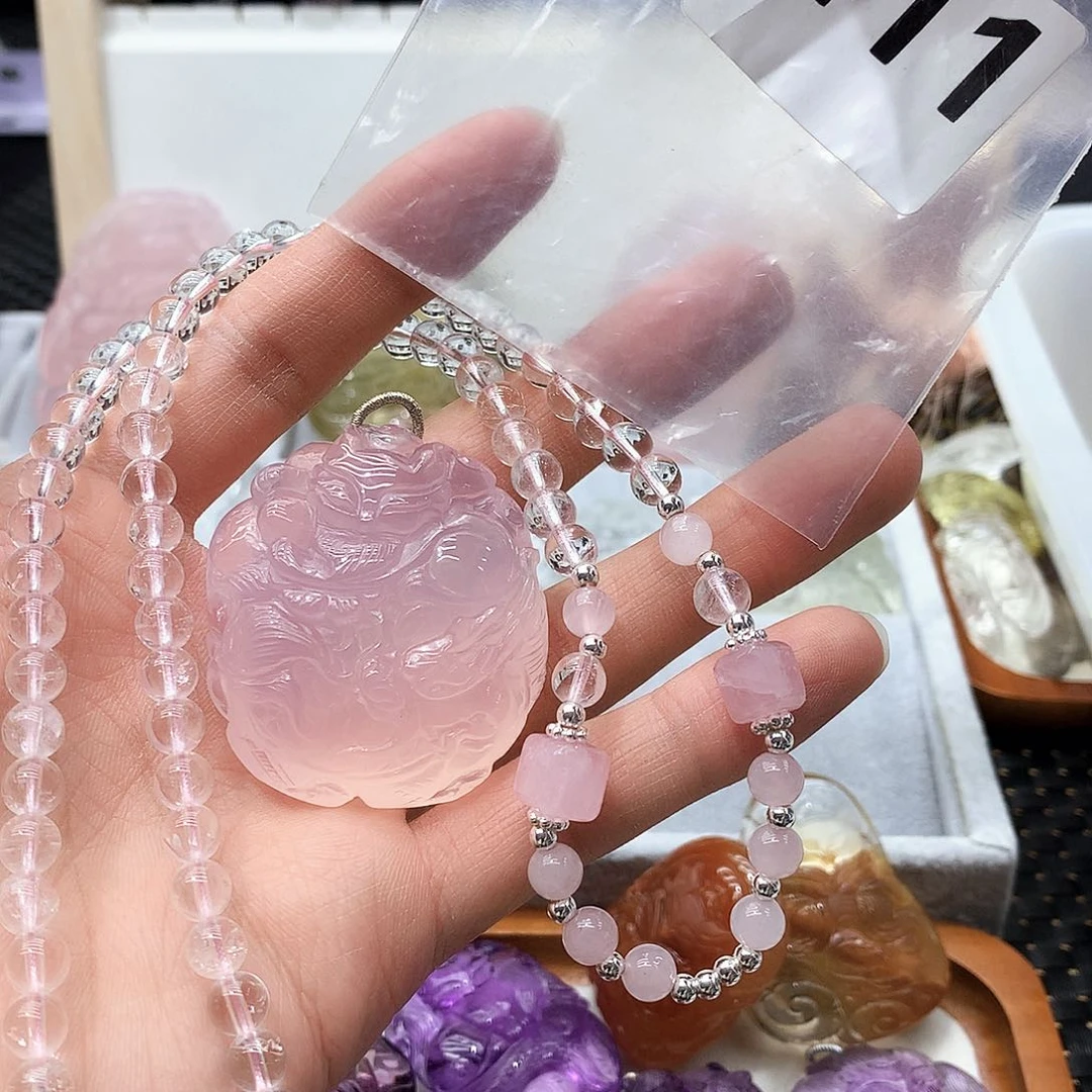 水晶颈饰未镶嵌吊坠