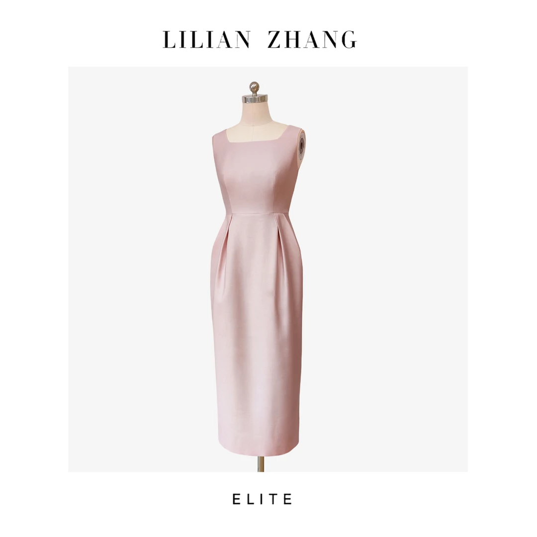 E“定制”——静奢风——风尚之选——婉约之美郁金香花苞连衣裙 2401241