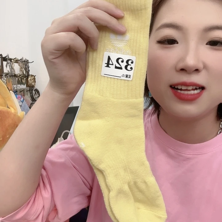 三醋酯纤维多叶草袜子324