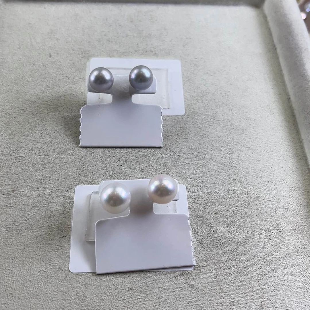 淡水珍珠耳饰未镶嵌?***?【纯恬】