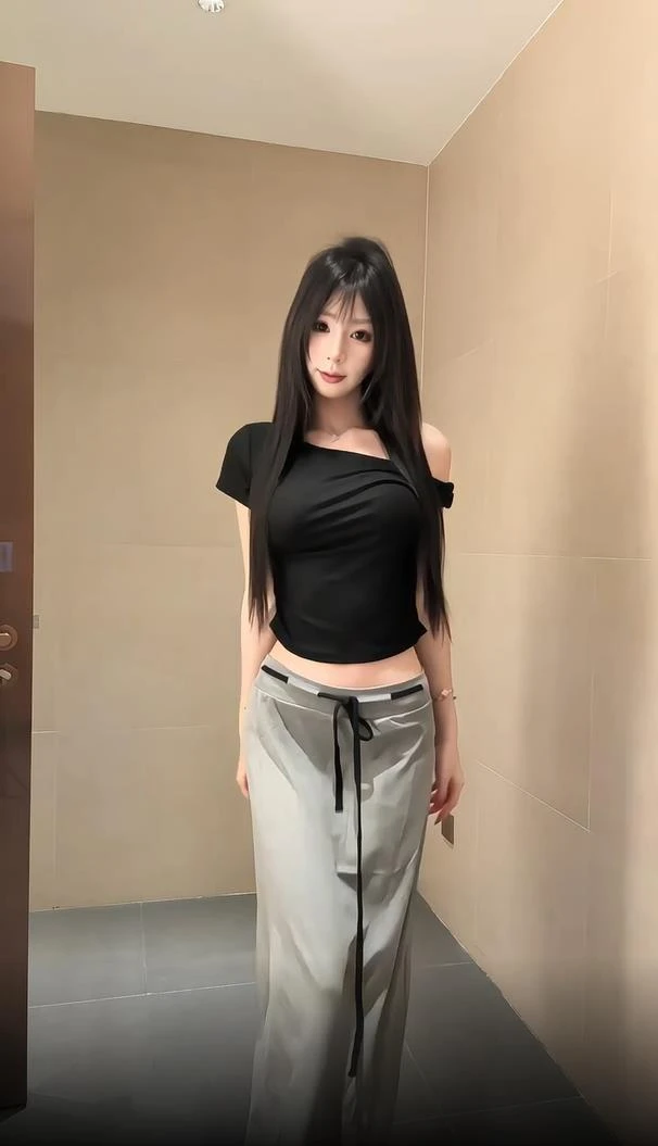 夏季新款纯欲风性感不规则设计感小众修身上衣配高腰半身裙两件套
