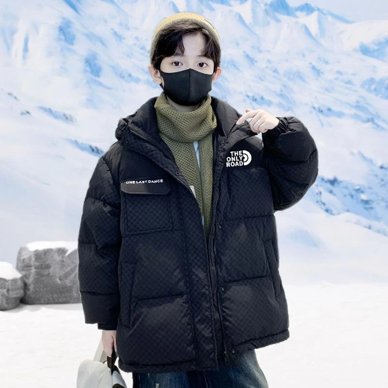 巴拉趣男童羽绒服2024新款加厚儿童中大童洋气冬季保暖男孩外套短