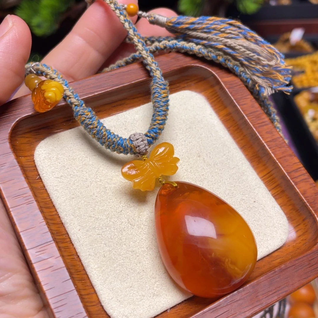 蜜蜡颈饰未镶嵌项链