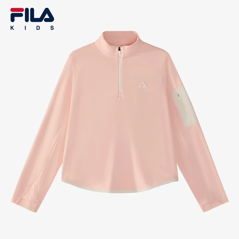 【斐乐儿童】套头连帽高领速干2025年春季中大童长袖T恤K12G513204