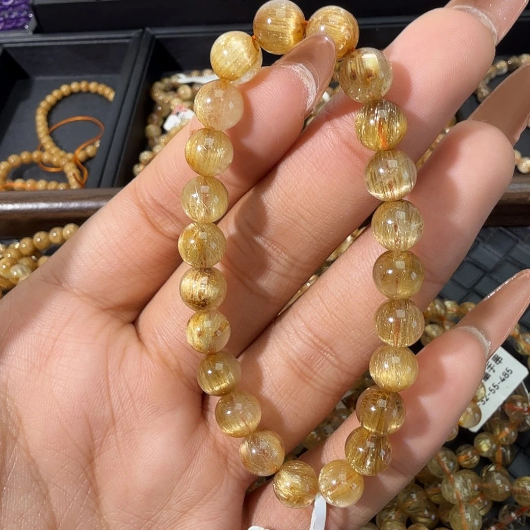 手链未镶嵌发晶天然金发晶
