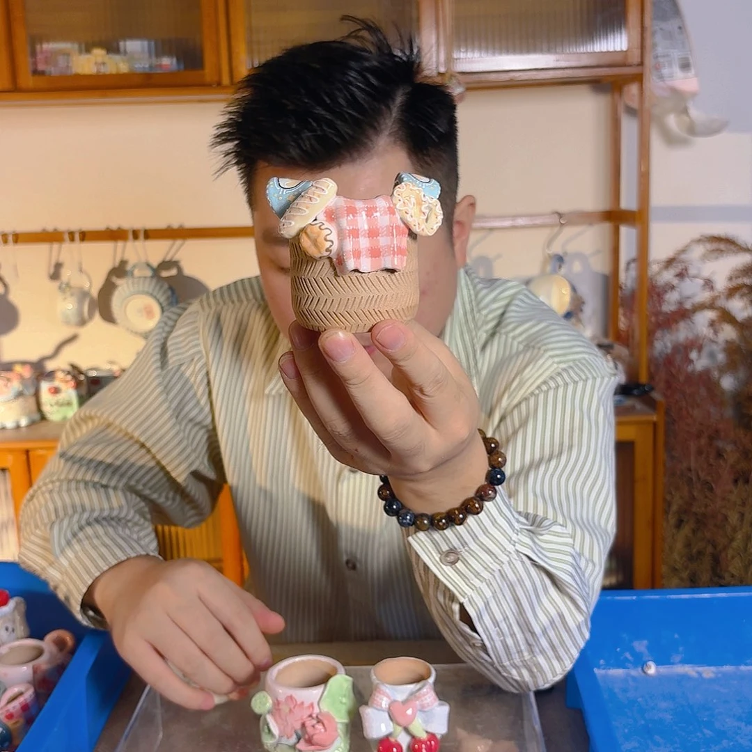 老梧家的手工多肉花盆