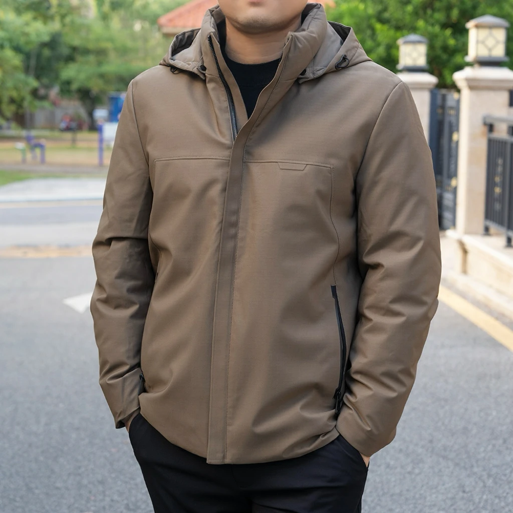 CHOOSE/乔士男士秋冬加厚羽绒服商务休闲运动通勤鸭绒防寒保暖