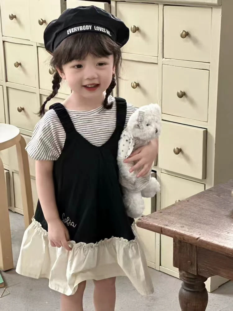 连衣裙儿童套装童装女童夏季背带裙裙子