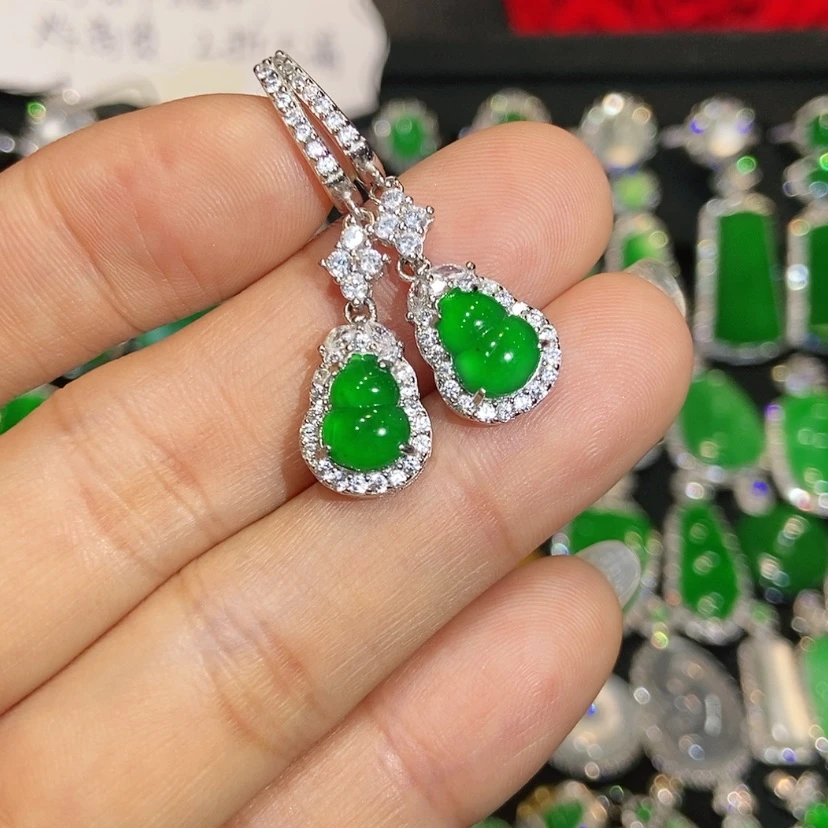 【闪购商品】翡翠未镶嵌耳饰天然翡翠