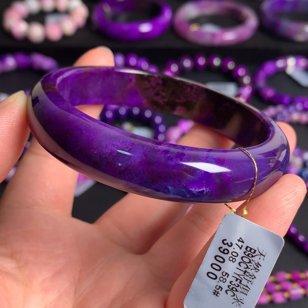 苏纪石（舒俱来）未镶嵌樱花幻彩手镯