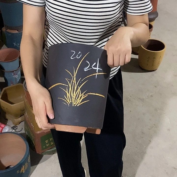 紫砂花盆紫砂花盆