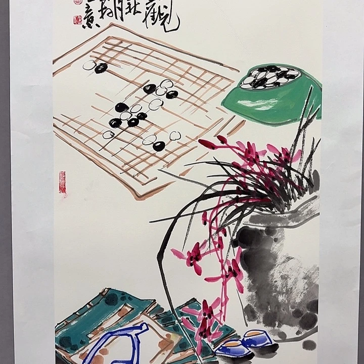 国画亲笔手绘放心去藏