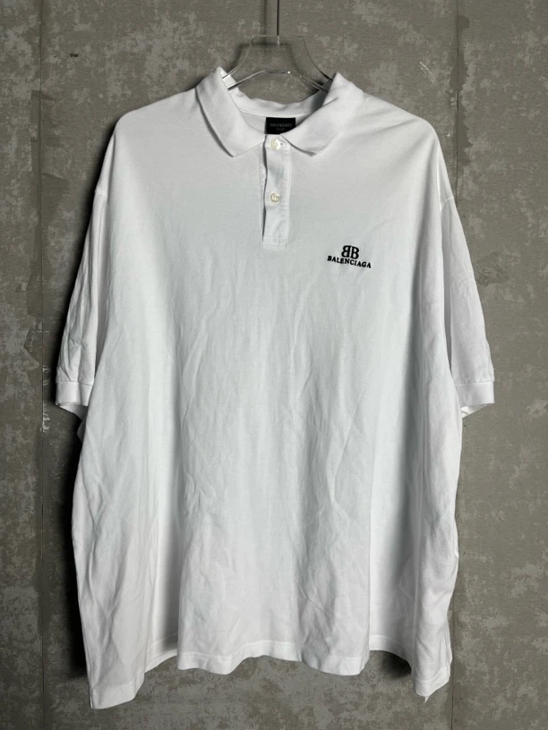 未使用 Balenciaga/巴黎世家 2*1/巴黎世家2B刺绣Polo短袖/06558