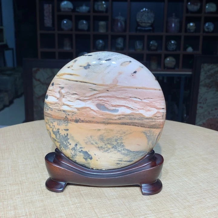 广西国画石摆件，观赏