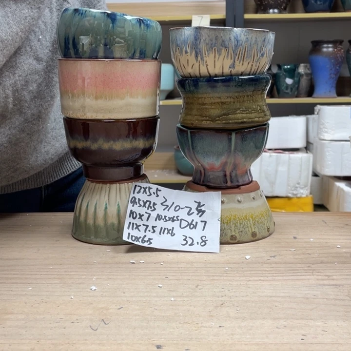 紫砂花盆多肉花盆微瑕25