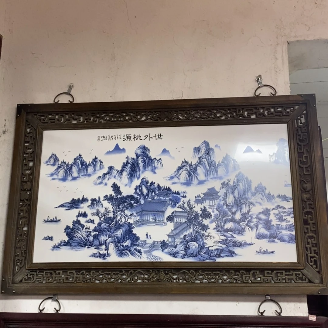 瓷片120*76 景德镇瓷板画柴窑烧制