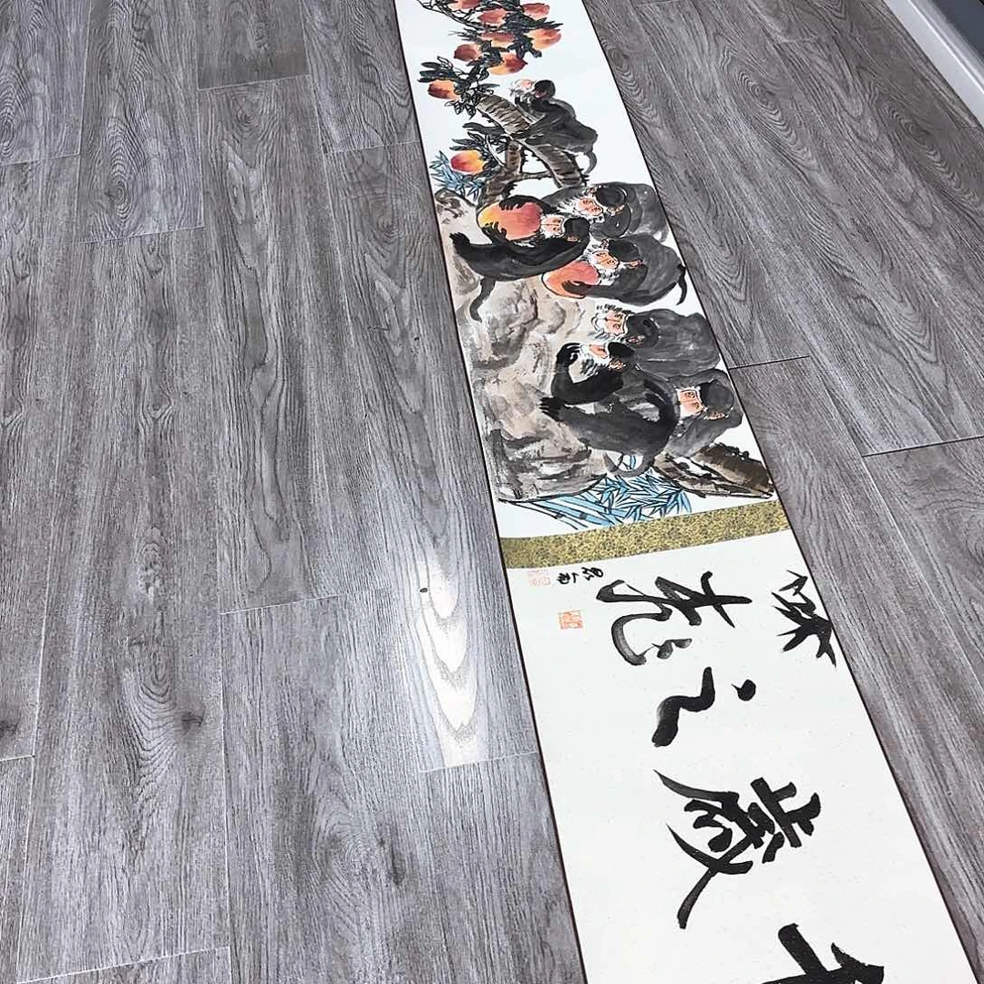 国画艺术家真人手绘