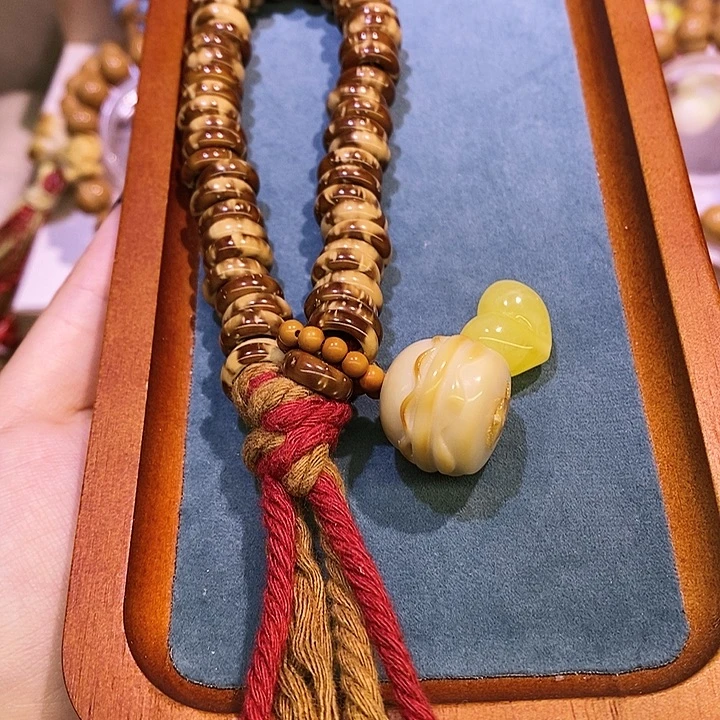 暴****猴头核桃手串库克甜甜圈绳子重串