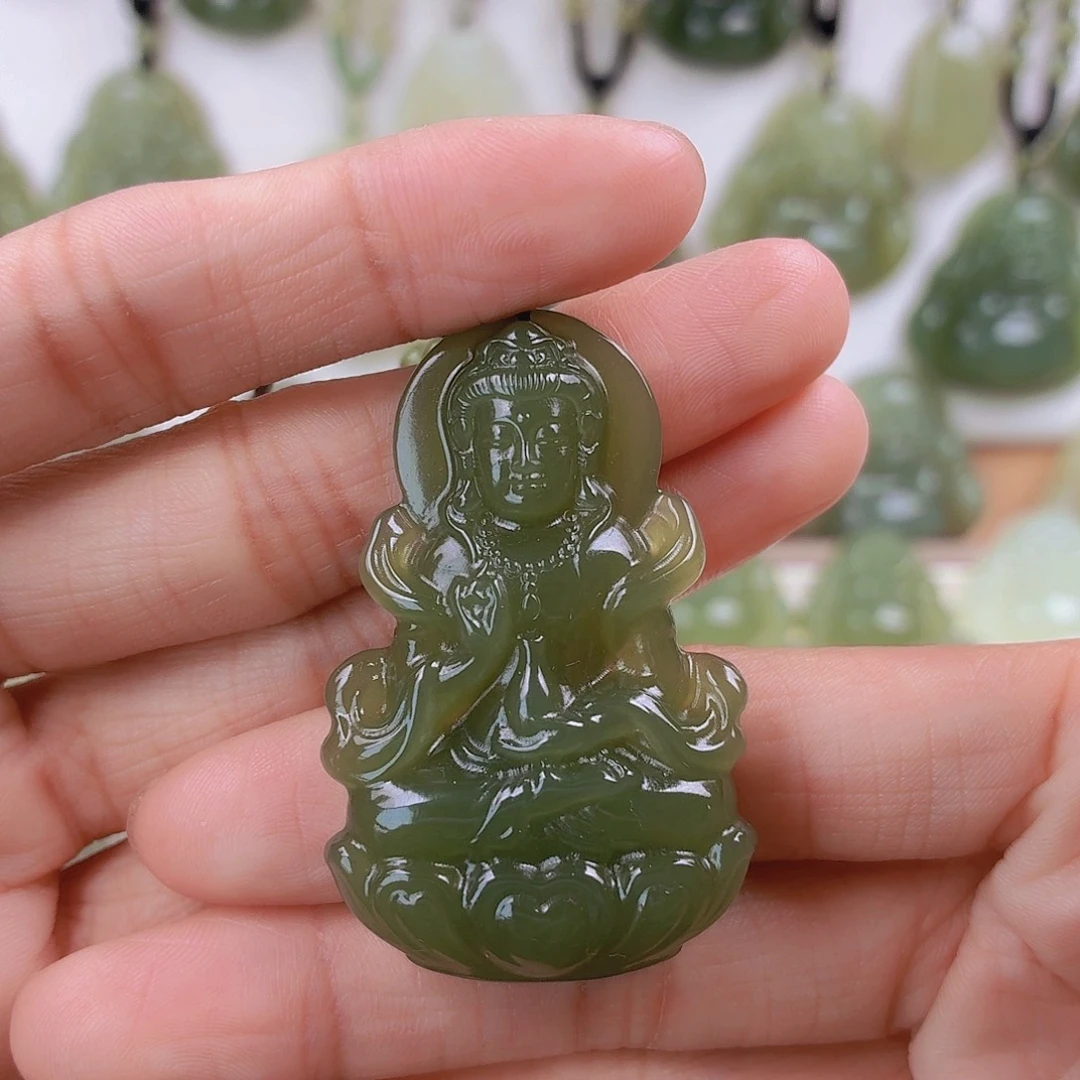 凉***冰和田玉未镶嵌颈饰47左右尺寸