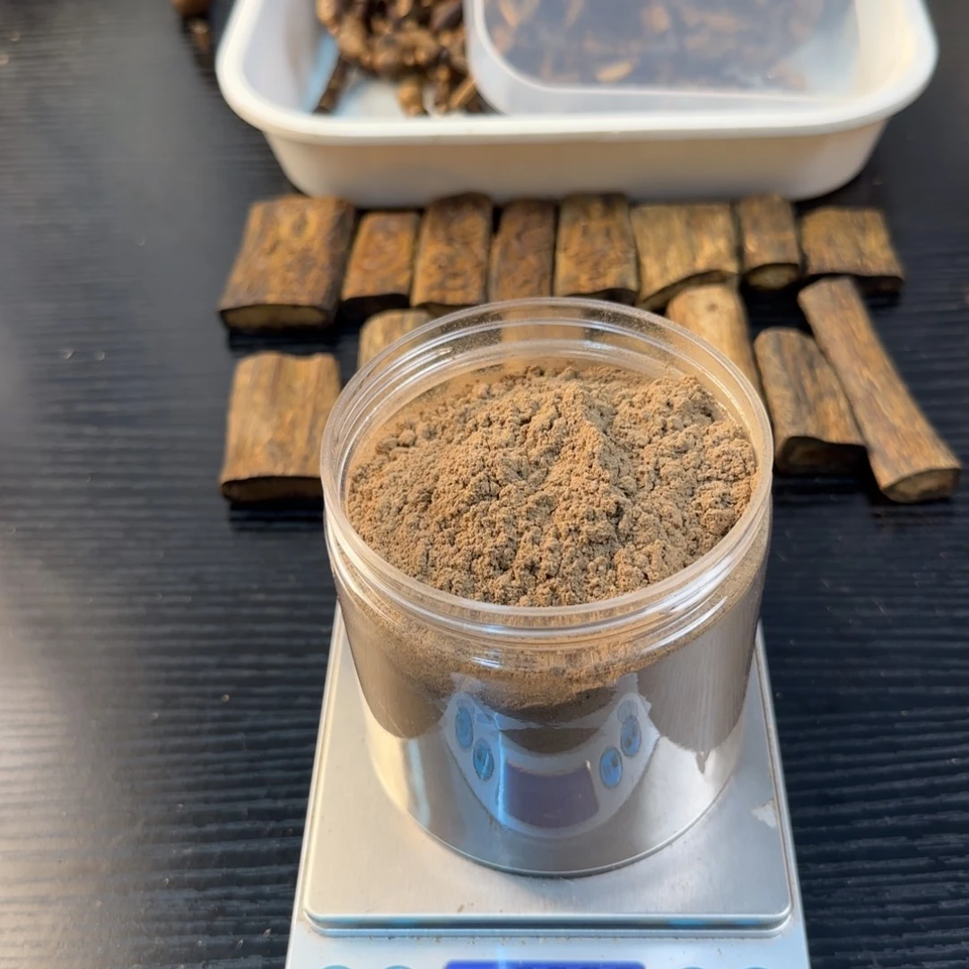 线香奇楠虫漏101克沉香粉