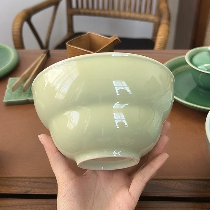 龙泉云间青瓷小米茶器