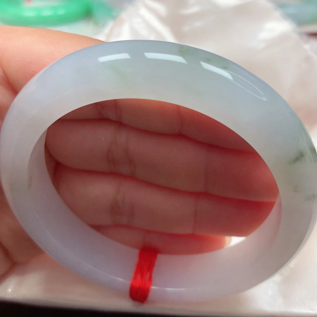 未镶嵌手镯翡翠15冰飘花清爽